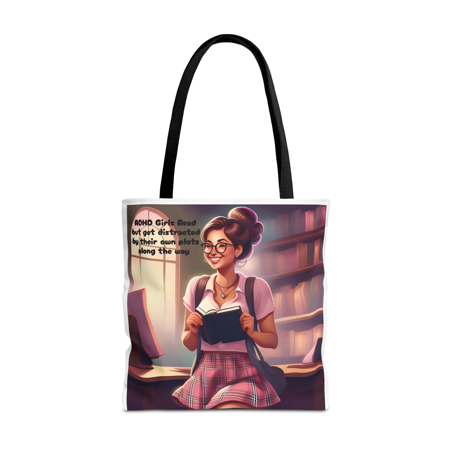 ADHD Girls read but get distracted by their own plots! Tote Bag