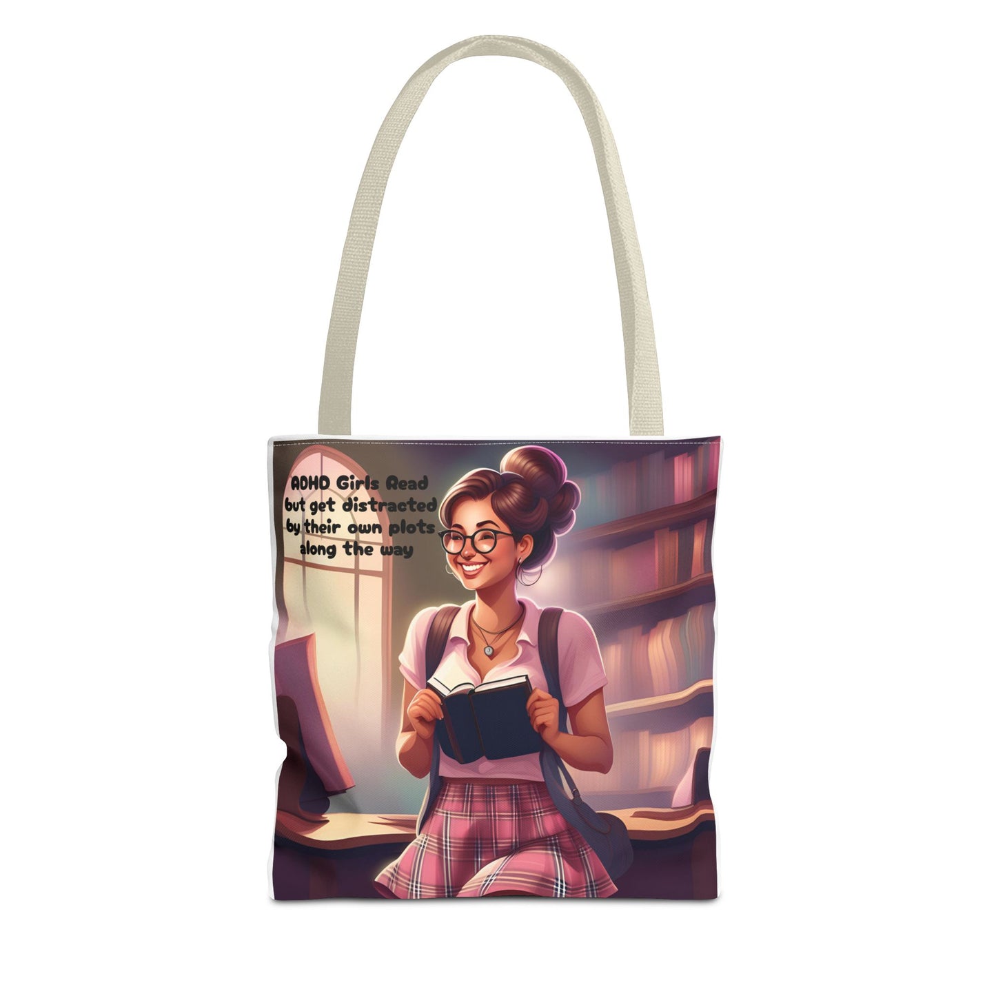 ADHD Girls read but get distracted by their own plots! Tote Bag