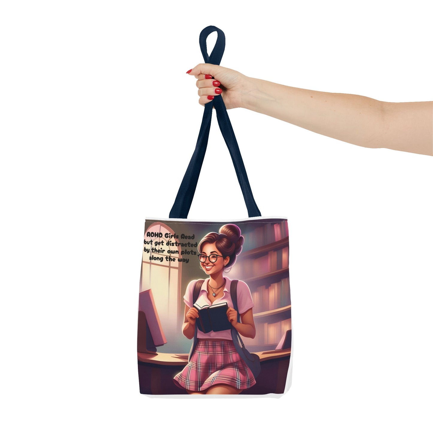 ADHD Girls read but get distracted by their own plots! Tote Bag