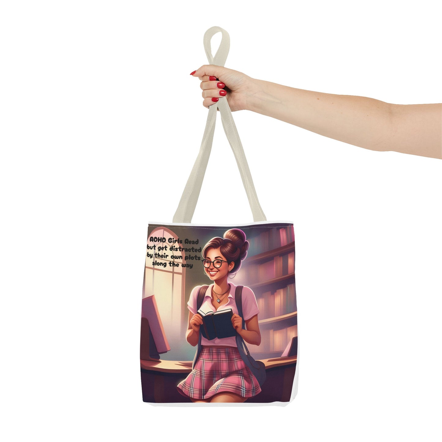 ADHD Girls read but get distracted by their own plots! Tote Bag