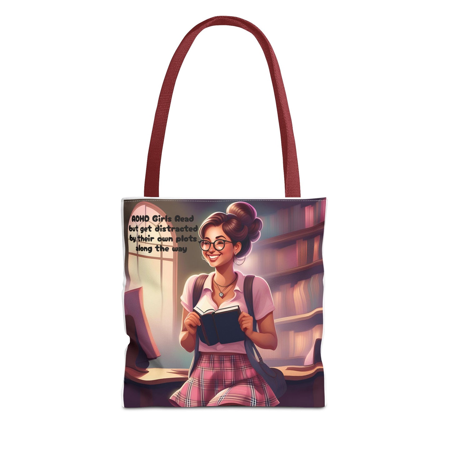 ADHD Girls read but get distracted by their own plots! Tote Bag