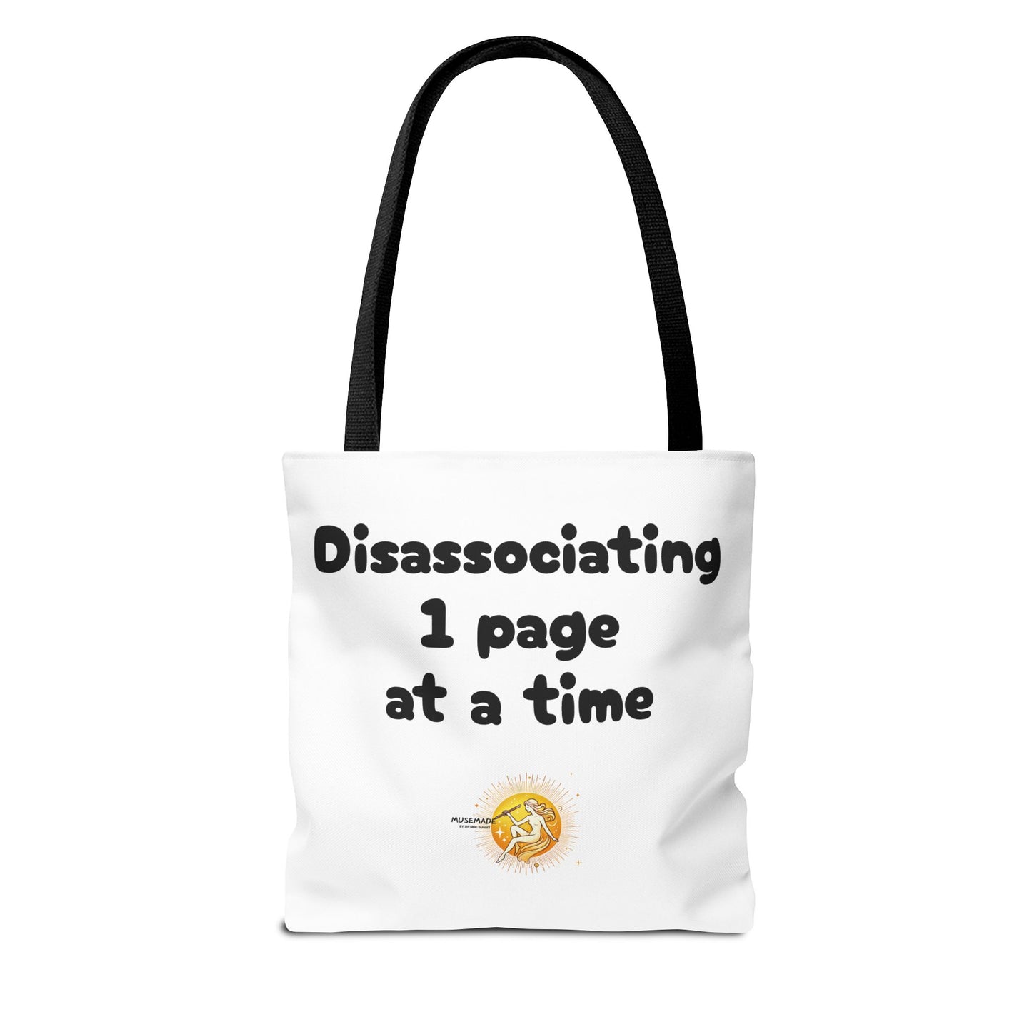 Disassociating 1 page at a time! Tote Bag