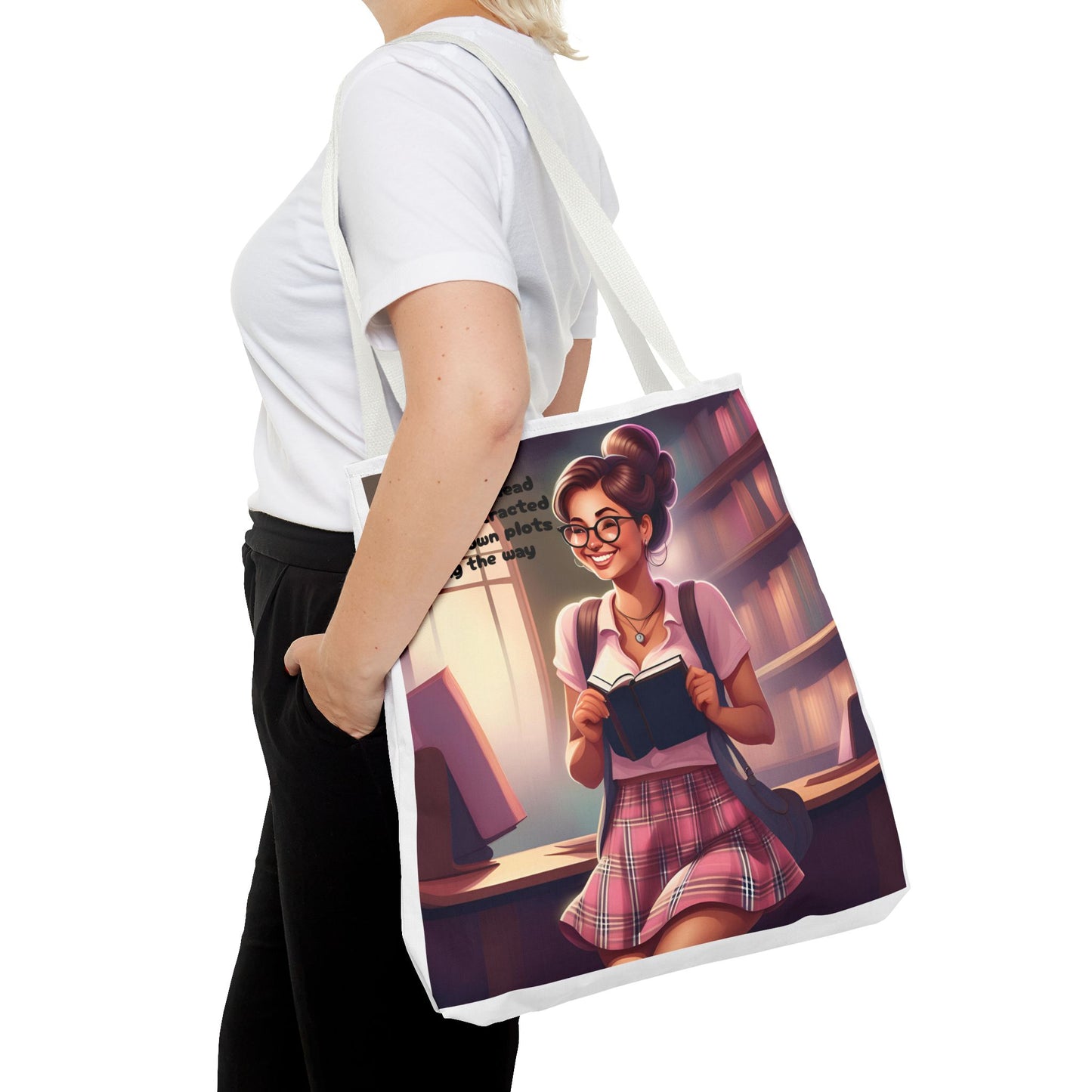 ADHD Girls read but get distracted by their own plots! Tote Bag