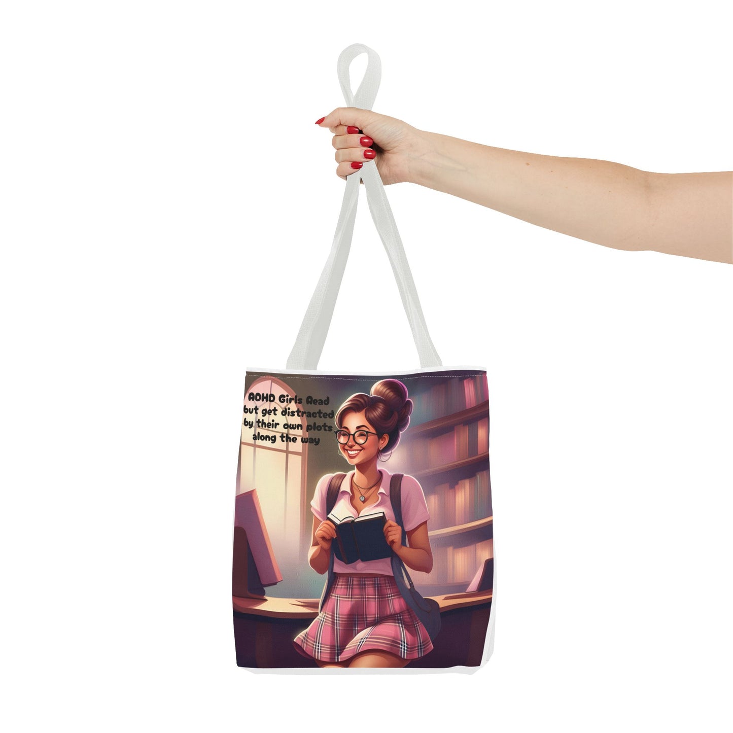 ADHD Girls read but get distracted by their own plots! Tote Bag