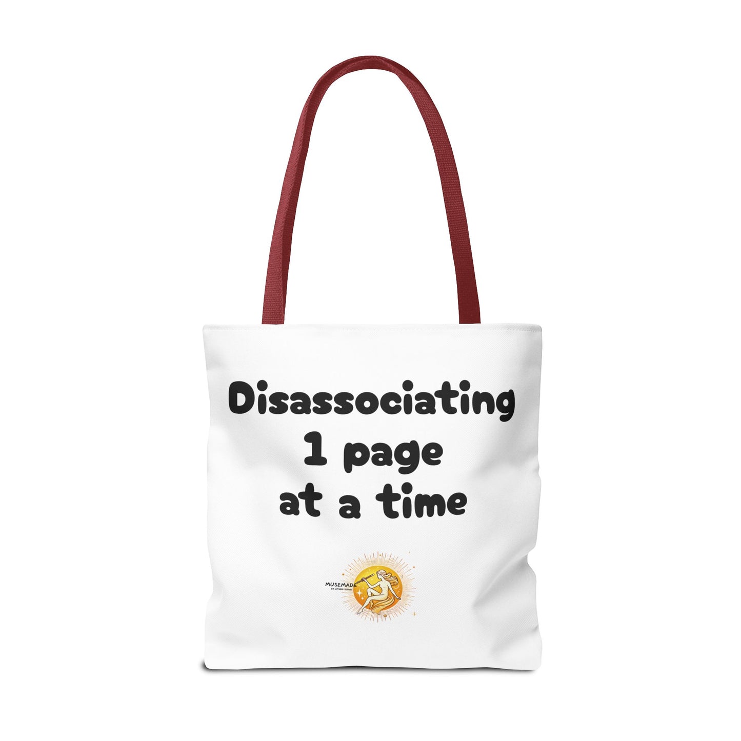 Disassociating 1 page at a time! Tote Bag